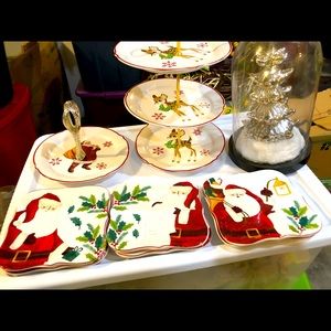 Vintage inspired Christmas entertainment set